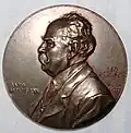 Reinisch's Medal of Honor for his 70th birthday (from the Academy of Sciences (front)