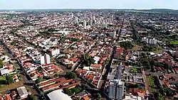 Aerial view of Ituiutaba
