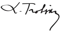 Leon Trotsky's signature