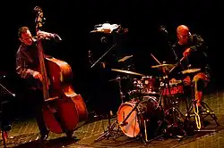 Leon Parker, on the right, playing with Sean Smith