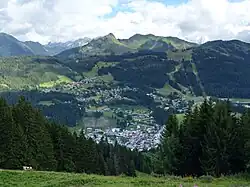 Les Gets seen from Mont Chéry
