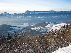 Les Adrets and the Chartreuse, seen from Prapoutel