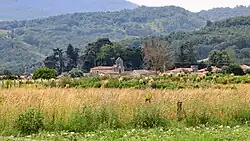 View of the village of Issards