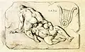 Félicien Rops. Lesbos, Known as Sappho, circa 1890