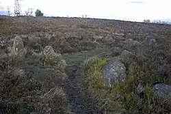 Bronze Age Cairn on Harden Moor near to Keighley in West Yorkshire