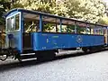 One of the summertime passenger cars of the Čermeľ heritage railway