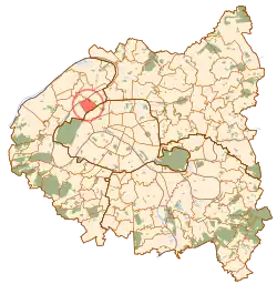 Location of Levallois-Perret