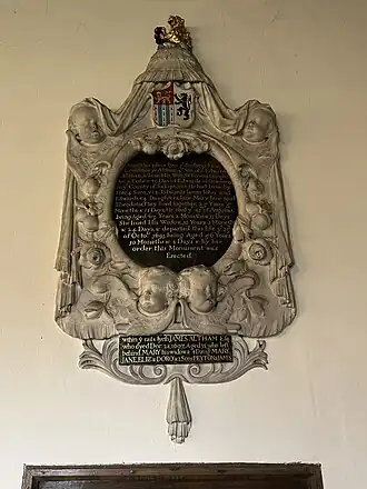 Leventhorpe Altham's Wall tablet.