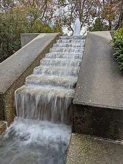 Stepped water feature in Hard Park fountain