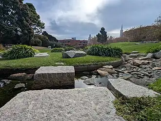 Soft Park creek and granite boulders