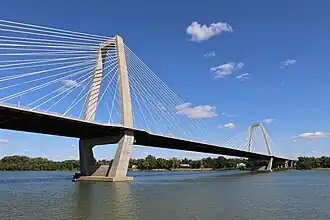 Lewis and Clark Bridge connecting eastern Jefferson County (Louisville Metro) and Utica, Indiana