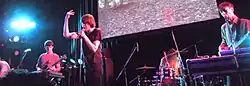 Liars performing in Tokyo, Japan in 2011