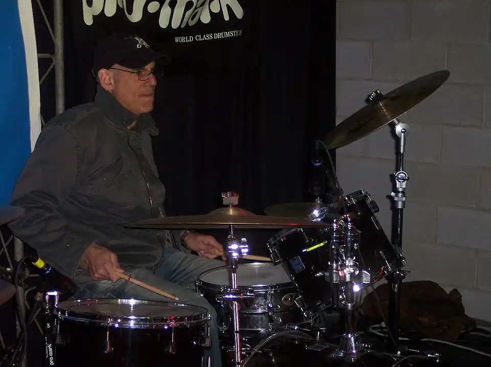 Liberty DeVitto plays at a Camp Jam session in midtown Atlanta, February 2007