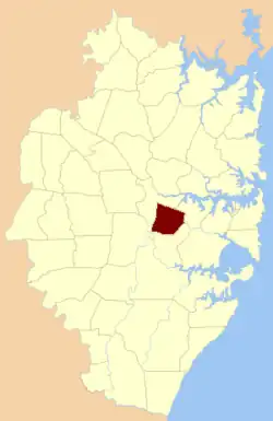 Location of the parish within Cumberland