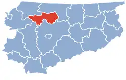 Location within the voivodeship