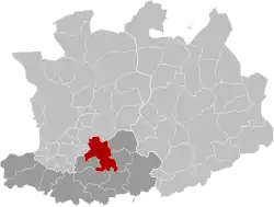 Location of Lier in Antwerp Province