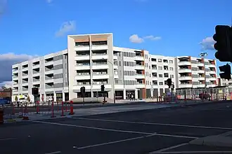 Light rail construction on Flemington Road, Harrison