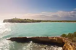 Los Morrillos Lighthouse on the western "morrillo".