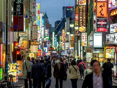 Sakura-Dori at dusk
