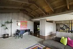 Living room, facing front entrance