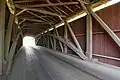 Inside view of the Burr arch truss design