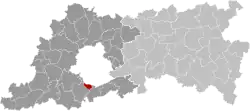 Location of Linkebeek in Flemish Brabant