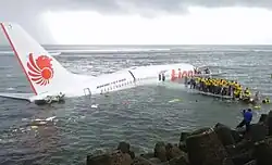 Another view of the aftermath of PK-LKS