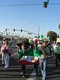 Green Movement solidarity protest in Irvine, CA on 21 June 2009