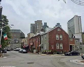 Little Italy from the corner of High Street and Trinity Street.