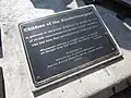 Plaque for the memorial in 2014