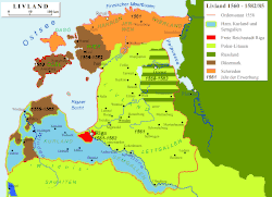 Image 34Divisions of Livonia, 1560–85 (from History of Latvia)