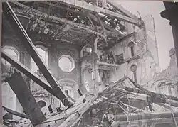 View of the Old Synagogue after the bombings