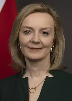 Liz Truss (born 1975) is a resident of West Greenwich. She served as 56th Prime Minister of the United Kingdom in 2022, becoming the shortest-serving prime minister in British history following her resignation after 49 days in office.