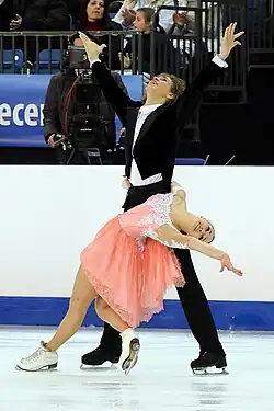 Alla Loboda and Pavel Drozd at the 2016 World Junior Championships