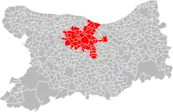 Location within the Calvados department