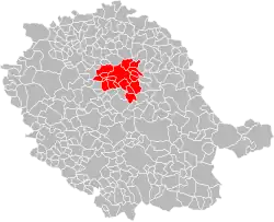 Location of Albigeois within the department