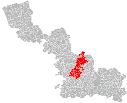 Location within the Nord department.