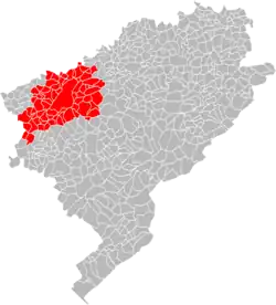 Location in the Doubs department