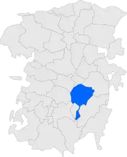 Map showing location within Berguedà
