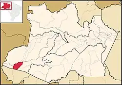 Location of the municipality inside Amazonas