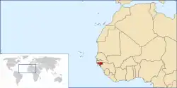 Location of Guinea