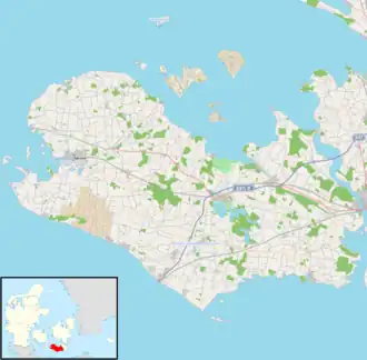 Hunseby is located in Lolland