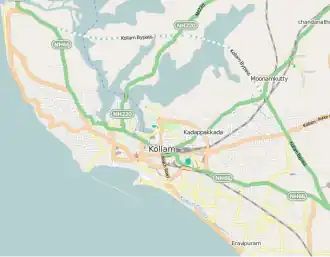 Cutchery is located in Kollam