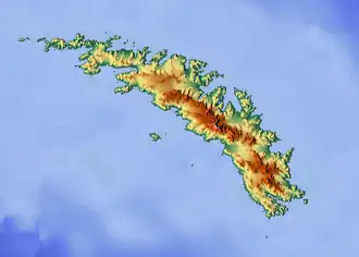 Mount Cunningham is located in South Georgia Island