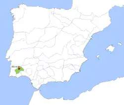 Taifa Kingdom of Mértola, c. 1037.