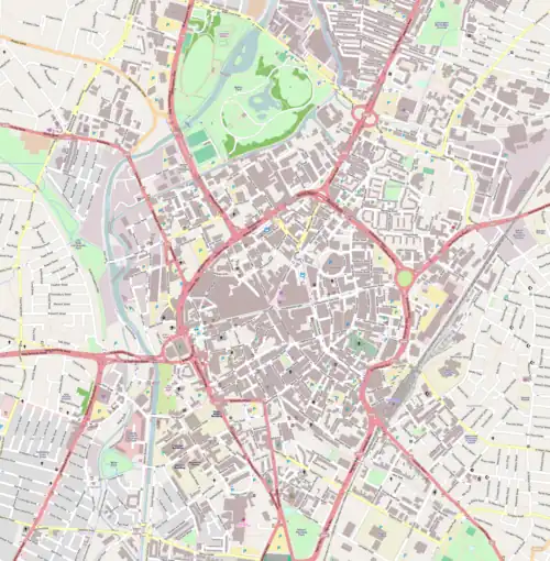 List of monastic houses in Leicestershire is located in Leicester Central