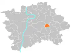Štěrboholy on a map of Prague