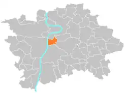 Location of Prague 2 in Prague