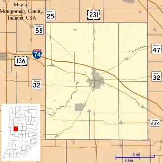 Wesley is located in Montgomery County, Indiana