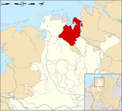 Map of the County of Oldenburg in the Lower Rhenish–Westphalian Circle[4]